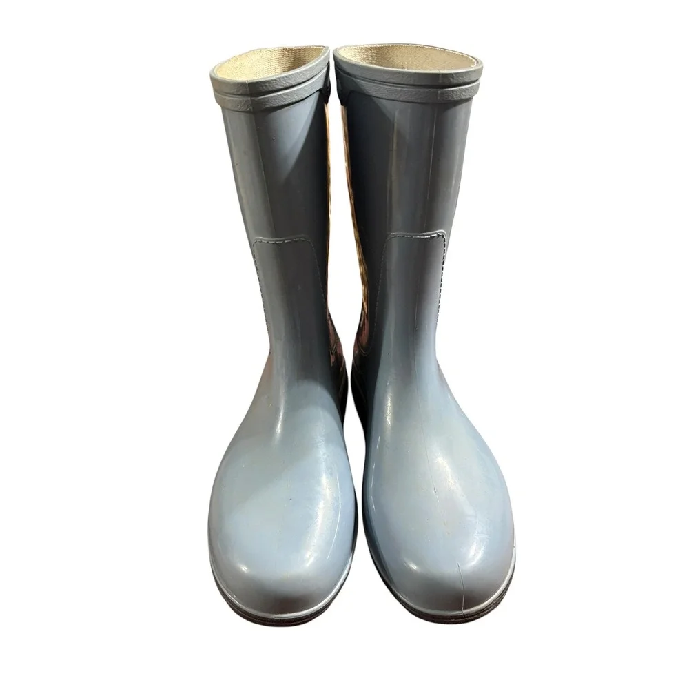 Sloggers Womens Rain Boots Light Blue Gray Waterproof Garden Shoes Size 7 USA